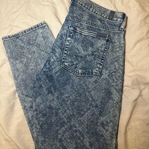 7 For All Mankind Blue Straight Jeans